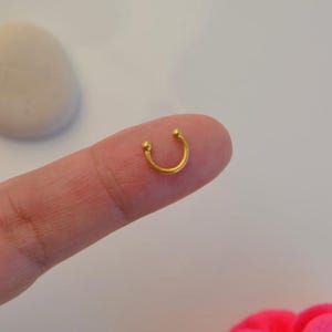 Mini dünne Hufeisen Ohrring Piercing Septum Ring Nasenring Barbell Lip Augenbraue Nasenstange Für Tragus, Helix, Knorpel Conch,
