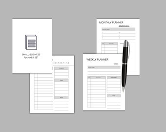 Editable Business Planner, Business Checklist, Business Organizer, Printable Small Business Planner,  Business Planner, Business Plan.