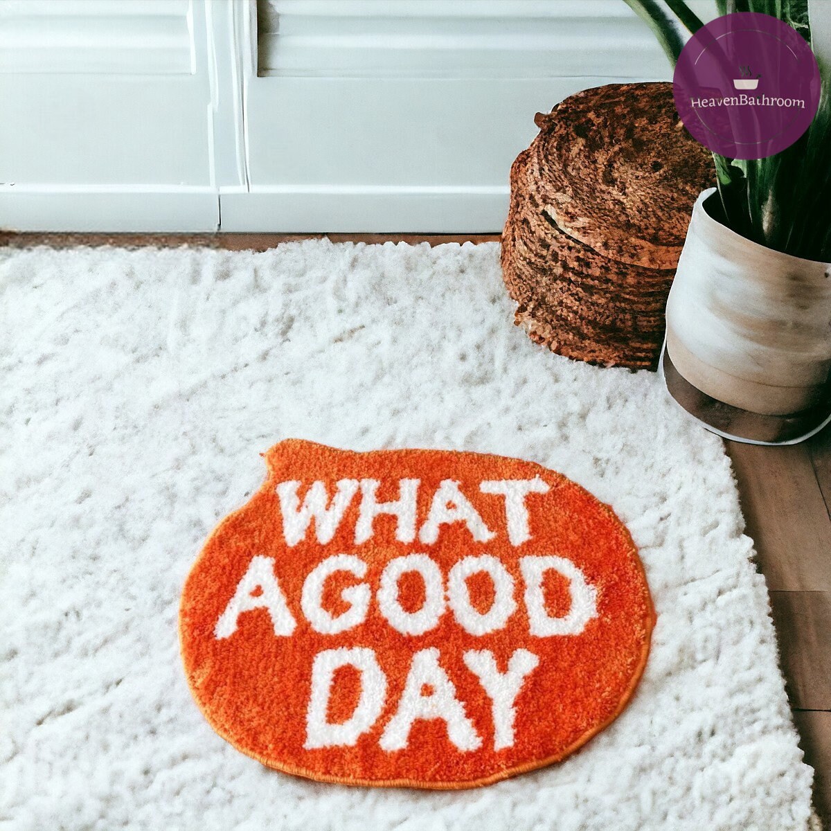 What A Good Day Bath Mat Funky Bath Mat Absorbent and Quickdrying Bath