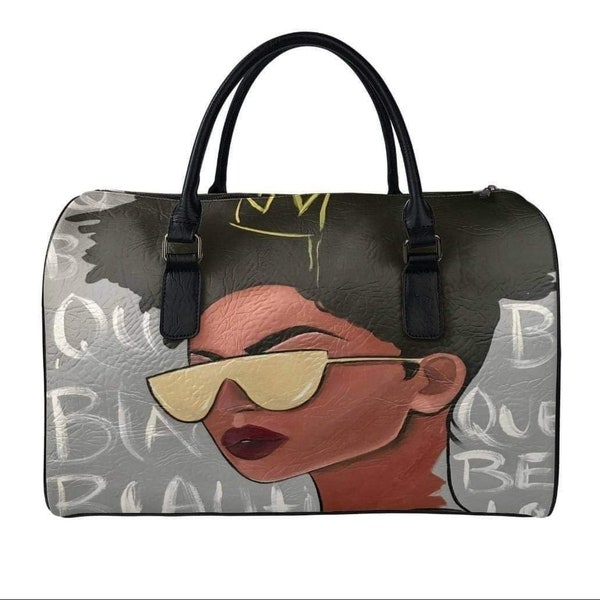 Its The Dopness 4 Me Travel Bag, Beautiful Queen Print Travel Purse Duffle Bag, Eccentric Duffle Bag, Fierce Travel Bag