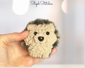 Amigurimi Hedgehog Crochet Keychain Pattern PDF, Cute, Easy.