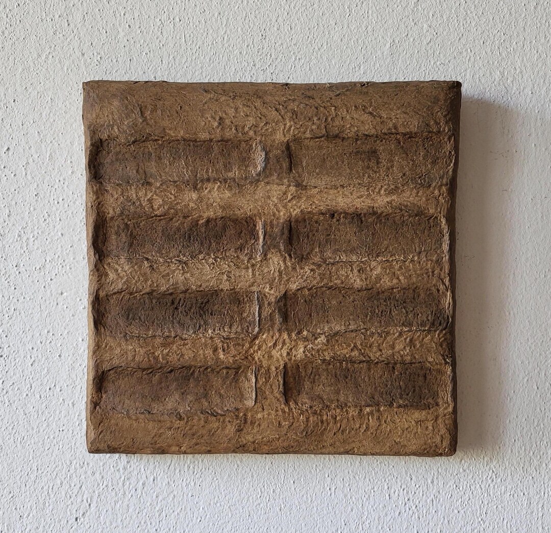 View of Structural Rustic Wall Art, Wabi Sabi, Japandi Wall Art, Textured 3D ...