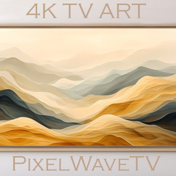 Abstract Landscape | Vintage Oil | Digital Download | Art for TV| 4K Samsung | The Frame TV