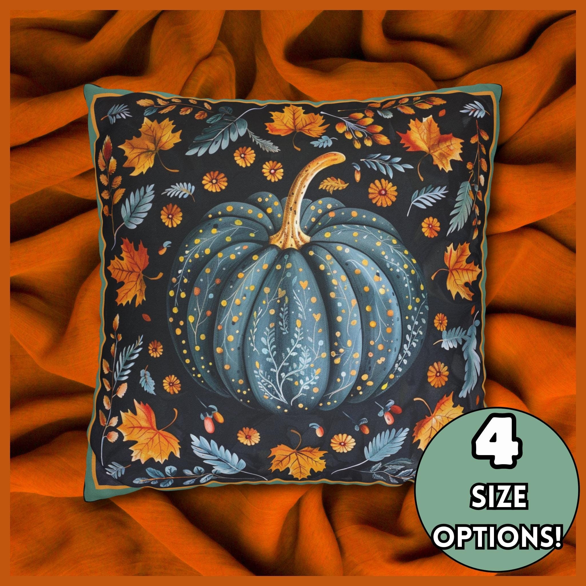 Teal Pumpkin Pillow Etsy Canada