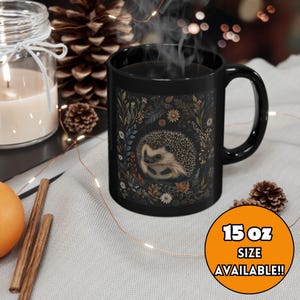 Hedgehog Print Mug, Cute Hedgehog Coffee Cup, Adorable Hedgehog Gift, Hedgehog Illustration Mug, Hedgehog Lover Gift, Animal Lover Mug