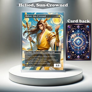 Heliod, coronado por el sol: carta personalizada de MTG Proxy, EDH con ilustraciones completas