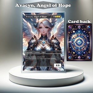 Avacyn, Angel of Hope - aangepaste MTG-proxykaart, volledige kunst EDH