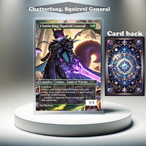 Chatterfang, Squirrel General - MTG Proxy Custom Card, Full Art EDH
