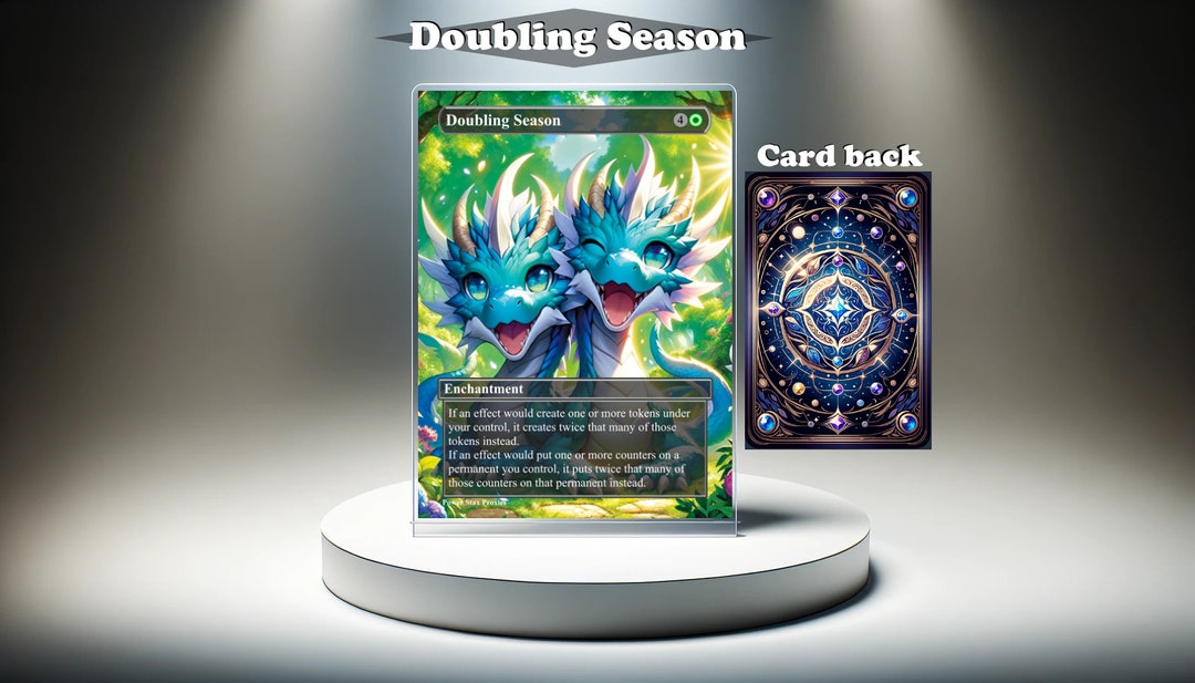Doubling Season MTG Proxy Custom Card, Full Art EDH - Etsy