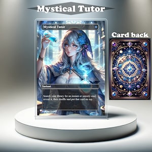 Tutor Místico - Carta personalizada proxy de MTG, arte completo EDH