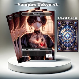 3x Vampir-Token - MTG Proxy Custom Card, Full Art EDH