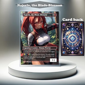 Najeela, die Klingenblüte - MTG Proxy Custom Card, Full Art EDH