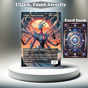 Ulalek, Atrocidad Fusionada - Carta personalizada proxy de MTG, arte completo EDH