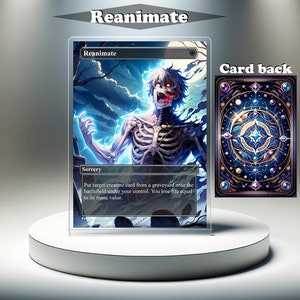 Reanimate - MTG Proxy Custom Card, Full Art EDH