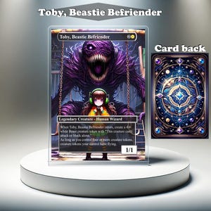 Toby, amigo de las bestias: carta personalizada de MTG Proxy, EDH con ilustraciones completas
