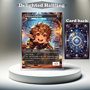 Halfling encantado - Tarjeta personalizada MTG Proxy, EDH con ilustraciones completas