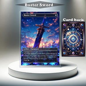 Buster Sword - MTG Proxy Custom Card, Full Art EDH