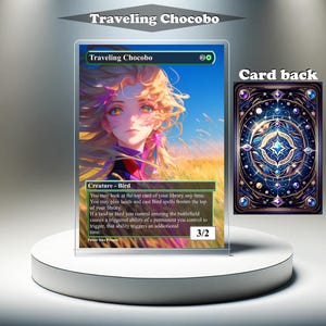 Travelling Chocobo: aangepaste MTG-proxykaart, volledige kunst EDH