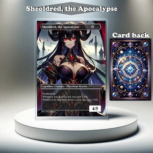Sheoldred, the Apocalypse (versión Anime) - Tarjeta personalizada proxy MTG, EDH de arte completo