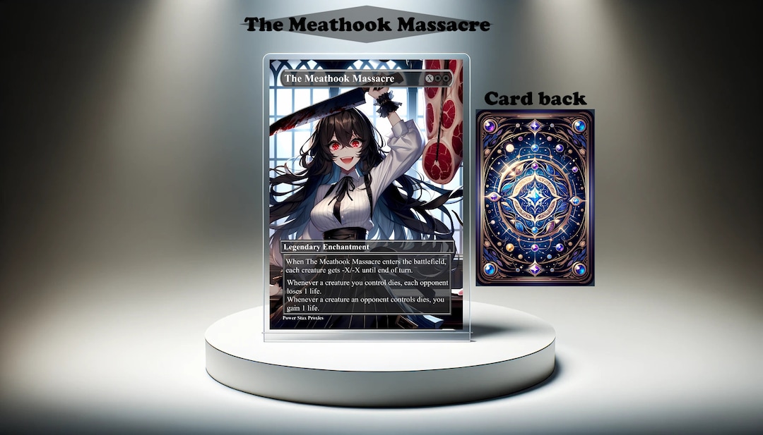The Meathook Massacre MTG Proxy Custom Card, Full Art EDH Etsy