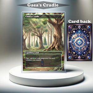 Le berceau de Gaea - carte personnalisée proxy MTG, illustration complète EDH