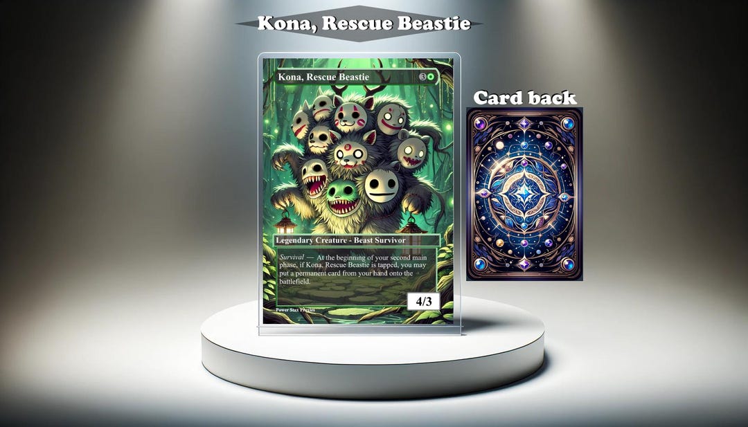 Kona, Rescue Beastie - MTG Proxy Custom Card, Full Art EDH - Etsy
