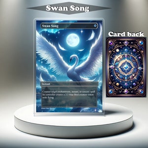 Swan Song - Carte personnalisée proxy MTG, illustration complète EDH