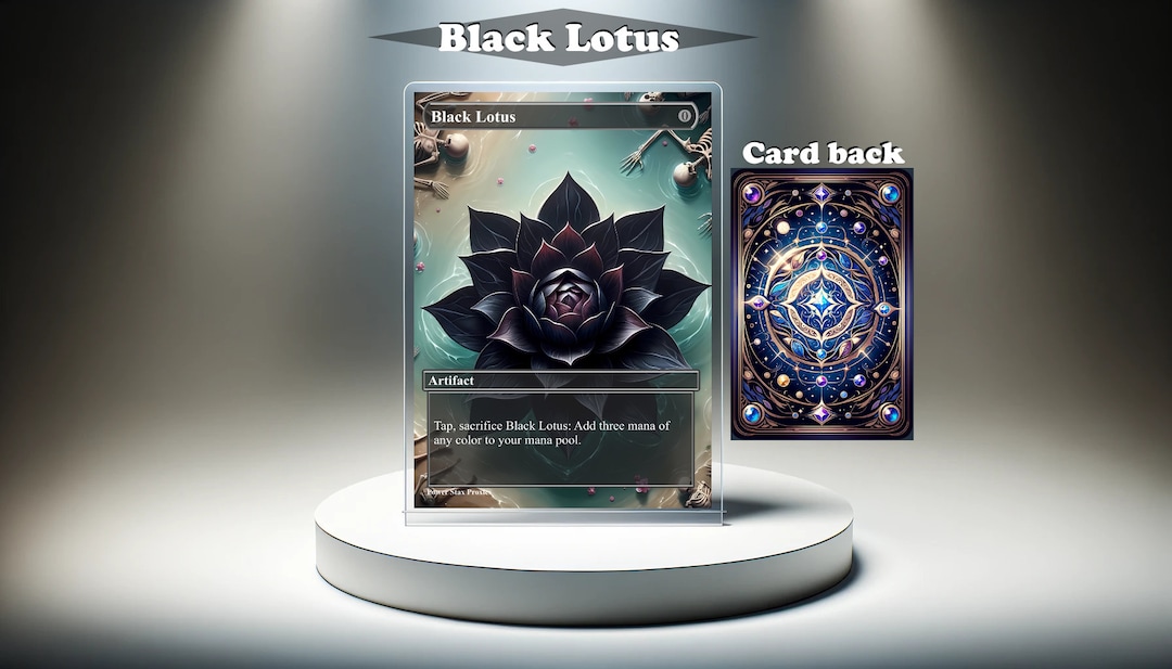 Black Lotus MTG Proxy Custom Card, Full Art EDH Etsy