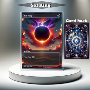 Anillo Sol - Tarjeta personalizada MTG Proxy, EDH con arte completo