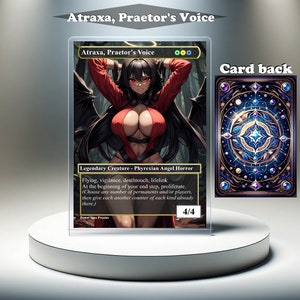 Atraxa, Praetor's Voice (versión anime) - Tarjeta personalizada MTG Proxy, arte completo EDH
