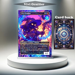 Vivi Ornitier - Carta personalizada de proxy de MTG, arte completo EDH