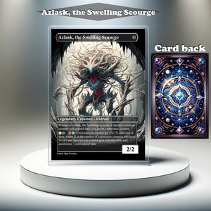 Azlask, el azote hinchado - Tarjeta personalizada MTG Proxy, EDH con ilustraciones completas