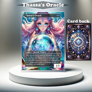 Thassa's Oracle: aangepaste MTG-proxykaart, volledige kunst EDH