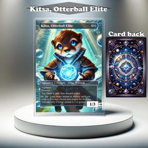 Kitsa, Otterball Elite - MTG Proxy Custom Card, Full Art EDH