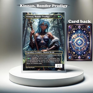 Kinnan, Bonder Prodigy: aangepaste MTG-proxykaart, volledige kunst EDH