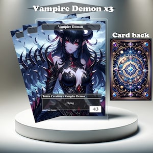3x Vampir Dämonen Token - MTG Proxy Custom Karte, Full Art EDH