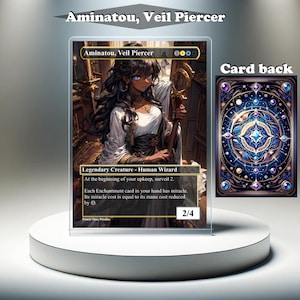 Aminatou, perforadora del velo: carta personalizada de MTG Proxy, EDH con ilustraciones completas