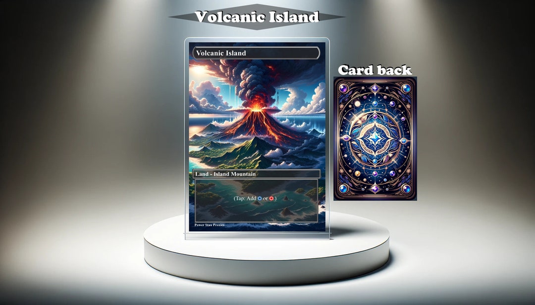 MTG English Volcanic Island Heavy Play Normal Revised | eBay