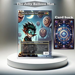 The Jolly Balloon Man: aangepaste MTG-proxykaart, volledige kunst EDH