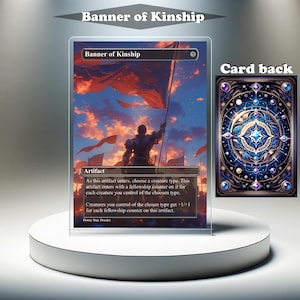 Banner of Kinship: aangepaste MTG-proxykaart, volledige kunst EDH