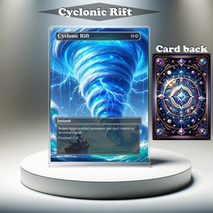 Cyclonic Rift: aangepaste MTG-proxykaart, volledige kunst EDH