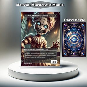 Marvin, el imitador asesino: carta personalizada de MTG Proxy, EDH con ilustraciones completas