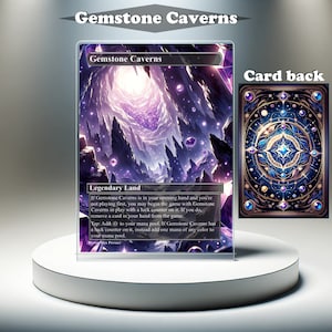 Gemstone Caverns - Tarjeta personalizada MTG Proxy, EDH con ilustraciones completas