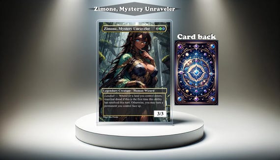 Zimone, Mystery Unraveler - MTG Proxy Custom Card, Full Art EDH - Etsy