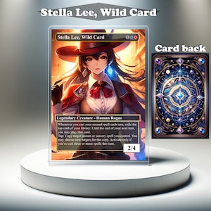 Stella Lee, Wild Card - MTG Proxy Benutzerdefinierte Karte, Full Art EDH