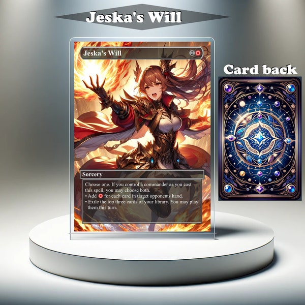 Jeska's Will - MTG Proxy Custom Card, Full Art EDH