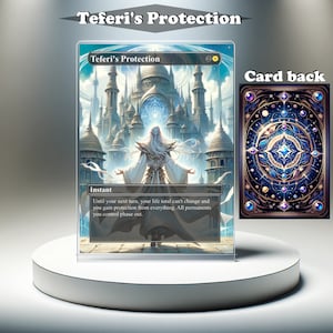 Protección de Teferi: carta personalizada MTG Proxy, EDH con ilustraciones completas