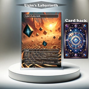 Ugin's Labyrinth: aangepaste MTG-proxykaart, volledige kunst EDH