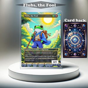 Flubs, the Fool - MTG Proxy Custom Card, Full Art EDH