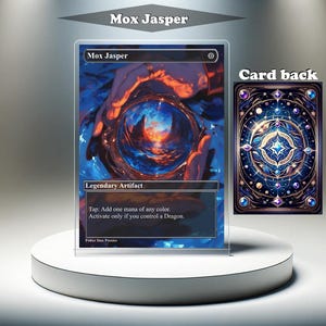 Mox Jasper - aangepaste MTG-proxykaart, volledige kunst EDH